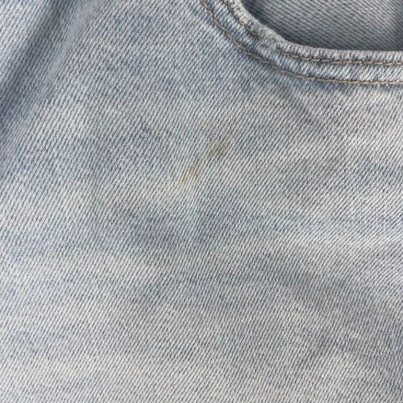 AMERICAN EAGLE Strigid Relaxed Fit Jean Shorts SIZE 14 Distressed Light Wash - Picture 4 of 9